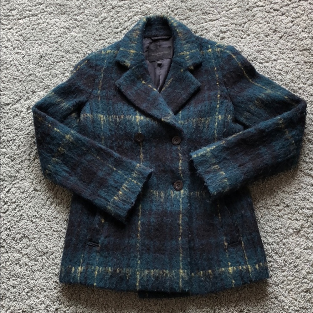 Uniqlo Wool Green Peacoat Size XS
